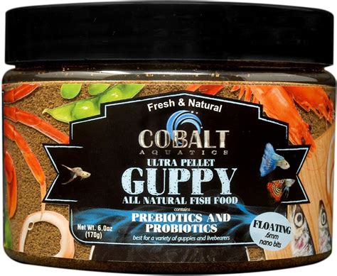 cobalt guppy food|Cobalt Aquatics Ultra Guppy Nano Bits Floating Fish Food, 9.7 .
